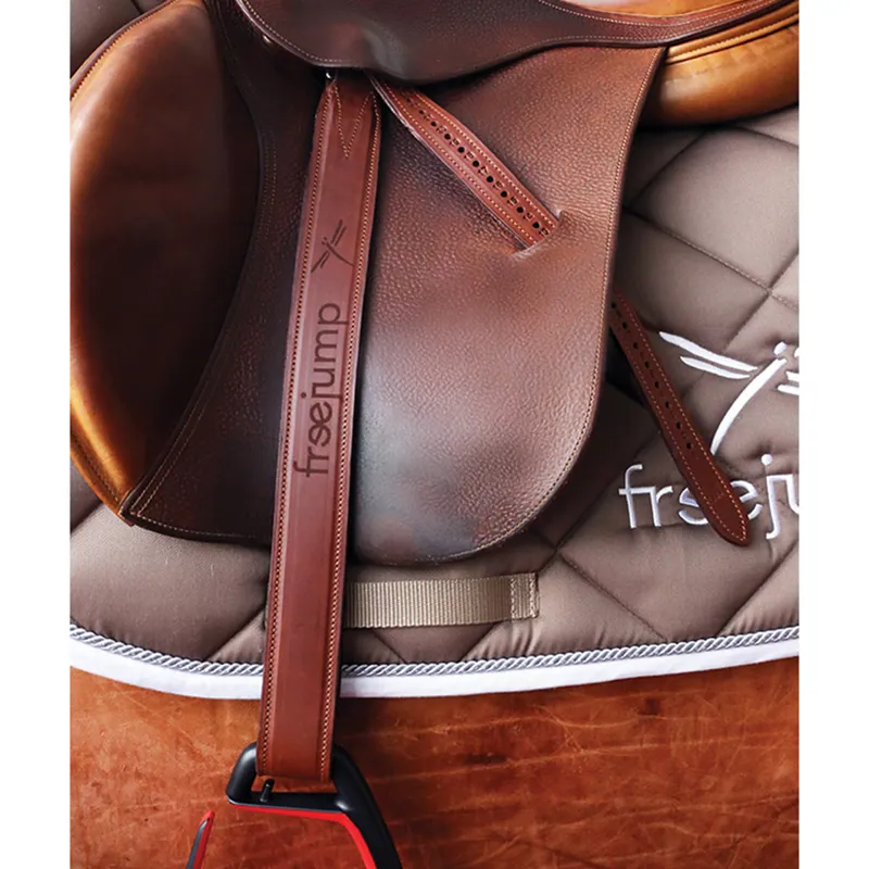 Freejump Classic Wide Stirrup Leathers - Brown